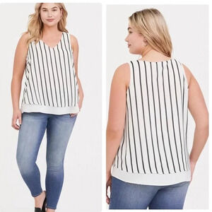 TORRID | Plus Size Georgette Double Layer Swing Tank Top Size 1 (14-16/ 1X)